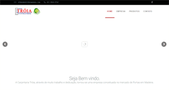 Desktop Screenshot of carpintariatroia.com.br